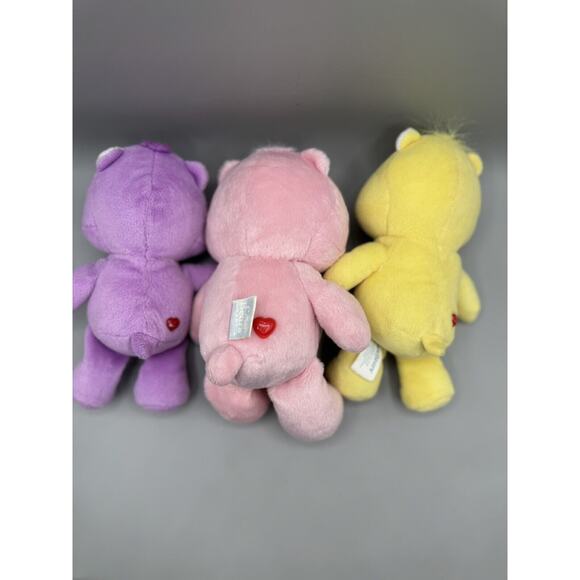 Care Bear Plush Lot of 3 Funshine, Share Love a Lot 8in. Stuffed Animals Vintage - Picture 3 of 7